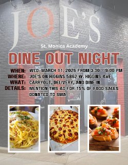 Dine out night flyer